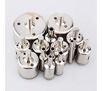 ANKROYU Jeu de forets diamantés professionnels, 15 pièces, scies cloches à revêtement diamant pour verre, porcelaine, marbre, carrelage, granit, céramique, outils de précis de 6 m