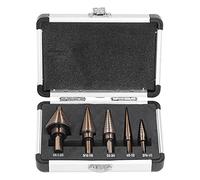 ANKROYU Jeu de forets étagés en titane, 5 pièces, en acier rapide, robuste, Durable, plus rapide, plus lisse