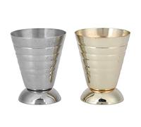 ANKROYU Jigger à cocktail professionnel en acier inoxydable 304, tasse à mesurer de 75ml avec triple échelle de mesure, outil de barman poli miroir pour la maison, bar, café, 2 piè
