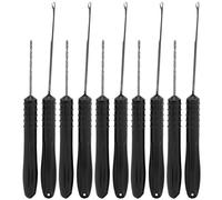 ANKROYU Kit à Outils à Aiguille à appâts de pêche, 5 Pack Freat à appâts en Acier Inoxydable avec poignée Non Glissante ABS, nœud à Aiguille de Forage pour Les Grains de maïs pénét