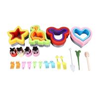 ANKROYU Kit de 21 pièces pour sandwich et scellant avec formes de cœur, étoile de dinosaure, outils de cuisine créatifs pour adultes et adultes, façonneur de crêpes à pain en acier