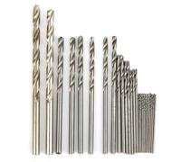 ANKROYU Kit de 25 forets en alliage d'aluminium, haute résistance, durable, manuel, torsadé à la main, pour le travail du bois, l'artisanat, le bois d'olivier, le noyer, le plastiq