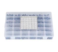 ANKROYU Kit de condensateur électrolytique 1000 pièces 36 valeurs assortiment de composants électroniques radiaux haute performance pour les projets de circuits imprimés amateurs d