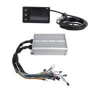 ANKROYU Kit de contrôleur de vitesse de moteur sans balais haute puissance 36 V 48 V 60 V 1500 W 50 A contrôleur de scooter de vélo électrique avec écran LCD V890 boîtier en alliag