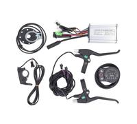 ANKROYU Kit de conversion de vélo électrique, contrôleur à onde sinusoïdale 17A avec écran LED900S, levier de frein d'accélérateur au pouce pour moteur sans balais de 350 W, modifi