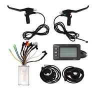 ANKROYU Kit de conversion pour scooter électrique GD01, contrôleur 17 A avec écran LCD, poignées de frein d'accélérateur pour moteur 350 W, vélo électrique, scooter, alliage d'alum