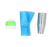 ANKROYU Kit de décoration de gâteau professionnel 14 pièces, douilles de glaçage en acier inoxydable, ensemble de pointes de pâtisserie avec poches à douille pour la cuisson de fou