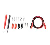 ANKROYU Kit de fils de test multimètre P1500 avec 4 clips 2 embouts de sonde remplaçables Fiches banane en cuivre à haute conductivité Sondes pointues pour les tests électroniques