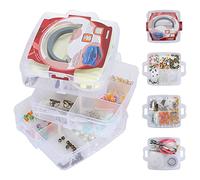 ANKROYU Kit de fournitures pour la fabrication de bijoux, 804 pièces, outils de perles, colliers, bracelets, boucles d'oreilles, matériaux artisanaux pour débutants, adultes, plast