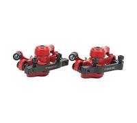 ANKROYU Kit de frein à disque de vélo High Performance Aluminium Alloy Mountain Bicycle Disc Freins Avant et arrière Ensemble pour les vélos de route VTT noir (Rouge)