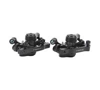 ANKROYU Kit de frein à disque de vélo High Performance Aluminium Alloy Mountain Bicycle Disc Freins Avant et arrière Ensemble pour les vélos de route VTT noir (Noir)