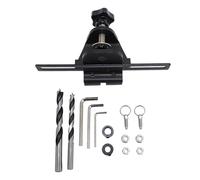 ANKROYU Kit de gabarit de chevilles 3 en 1, guide de perçage professionnel pour le travail du bois avec forets de 8 mm, 10 mm, 15 mm, construction en acier à haute teneur en carbon