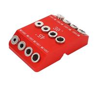 ANKROYU Kit de gabarit de perçage de qualité supérieure pour trous de poche : guide de perçage robuste en alliage d'aluminium avec manchons en acier pour trous inclinés à 30°, 45°