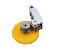 ANKROYU Kit de mise à niveau d'engrenage d'extrudeuse d'imprimante 3D P1P, remplacement de dent oblique en acier trempé avec revêtement DLC avec poignée en alliage d'aluminium pour (Version mise à