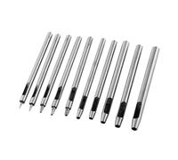 ANKROYU Kit de perforateur professionnel en alliage d'acier pour le cuir, 10 tailles de 0,5 mm à 5 mm pour les ceintures d'artisanat du cuir, les sacs à main et les projets de bric