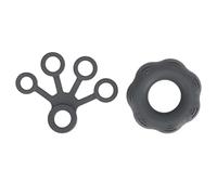 ANKROYU Kit de renforcement de poignée à main Kit Silicone Grip Trainer Finger Finger Finger pour l'escalade de tennis guitaristes Musiciens Fitness Forarm Forarm Renforme (Gris)