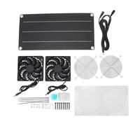 ANKROYU Kit de Ventilateur à énergie Solaire 10 W 6 V Ventilateurs Portables à Panneau Solaire en Silicium monocristallin avec Refroidissement Rapide, Conception résistante aux int