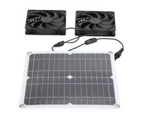 ANKROYU Kit de Ventilateur de Panneau Solaire 12 W 18 V Ventilateur d'extraction Solaire Haute efficacité 3000 TR/Min IP65 pour poulaillers serres hangars Maisons d'animaux ventila