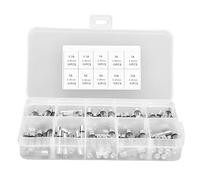 ANKROYU Kit de verre à soufflage rapide, 100 pièces, ensemble de tubes 0,2A à 20A avec boîte de rangement pour la Protection des circuits électriques, taille 5x20mm, 10 Types, 10 p