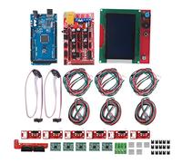 ANKROYU Kit d'imprimante 3D professionnel Contrôleur RAMPS 1.4 avec écran LCD 12864 Modules de pilote A4988 Ensemble électronique complet pour les mises à niveau d'imprimante Repra