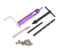 ANKROYU Kit d'insert de réparation de filetage 1/4 20 UNC 12 pièces manchons à vis en acier inoxydable haute résistance pour pièces automobiles et machines outils de réparation fil