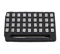 ANKROYU Kit d'outils de tampon en cuir de 36 pièces, ensemble de poinçons de l'alphabet de qualité professionnelle pour la fabrication du cuir, comprenant une poignée pour vestes,