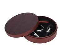 ANKROYU Kit d'ouvre-bouteille de vin 4 pièces, tire-bouchon en acier inoxydable de qualité supérieure avec bouchon en bois et verseur pour la maison, le bar, le restaurant, les cad