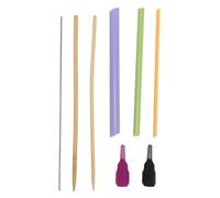 ANKROYU Kit professionnel de retourneur de tubes en tissu avec outils de poussée de doigt pour la couture et le quilting, construction en acier inoxydable de qualité supérieure