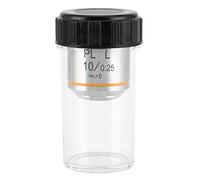 ANKROYU KP10X PL10X Objectif Infini Grossissement 10X Longue Distance de Travail 20,2 mm Lentille de Microscope en Alliage d'aluminium pour microscopes métallurgiques Imagerie