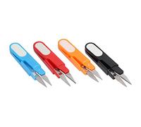 ANKROYU Le fil Snips Mini Small Snips Snips Snips en acier inoxydable Conception de printemps avec casquettes pour projets d'artisanat Couture à tricoter 4pcs