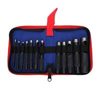 ANKROYU Leather Puncher Punching Set Ergonomic Craft Collection Steel Hand Operated Tools Durable Leather Hole Punch Hand Tool for Leather Crafting DIY Projects 12 or 15 Hole Punc (12 pièces (3-16