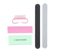 ANKROYU Lime à Ongles, 5PCS/6PCS Outils à Ongles Professionnels Polisseuse à Ongles Pédicure Nail Art Set Home Salon Use Nail Tools Set With Brush Nail Tools Nail Tools(5 pièces/ensemble)