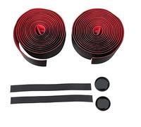 ANKROYU Lot de 2 bandes de guidon antidérapantes de qualité supérieure, douces et respirantes, pour guidon de vélo, poignée confortable durable pour le cyclisme sur route en montag (Rouge)