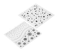 ANKROYU Lot de 2 dossiers de gaufrage en plastique de qualité supérieure, modèles de scrapbooking pour la fabrication de cartes, cartes d'invitation, cartes de vœux, matériau plast