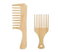 ANKROYU Lot de 2 peignes à cheveux de qualité supérieure, peigne démêlant antistatique à dents larges pour hommes et femmes, outil de coiffure, peigne de massage doux du cuir cheve
