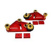 ANKROYU Lot de 2 plaques de guidage professionnelles pour le travail du bois, en alliage d'aluminium, avec roues réglables en polyuréthane pour une coupe précise sur les scies à ta