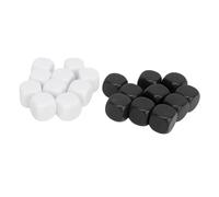 ANKROYU Lot de 20 dés à décorer soi-même avec des Autocollants, en Plastique, à Coins arrondis, pour Jeux mathématiques, expériences de probabilités, matériel pédagogique pour la c (Tapez 1)