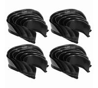 ANKROYU Lot de 24 doublures de Poche de Rechange pour Table de Billard en Caoutchouc Noir et Plastique, 16 Coins et 8 Coins latéraux pour Tables anglaises à pièces de Monnaie comme