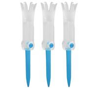 ANKROYU Lot de 3 Accessoires d'entraînement Professionnels Pliables pour Tee de Golf avec Design Rotatif Anti-vol, matériau en Caoutchouc Souple pour la Pratique du Golf, Terrain (Bleue)