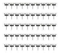 ANKROYU Lot de 50 Patins antidérapants pour Pieds de Chaise, Clous pour Meubles, Fer épais, pour canapé, Protection de Sol, pour parquet, Moquette, plaqué Argent, 30 mm (22 mm)