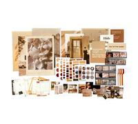 ANKROYU Lot de 64 autocollants littéraires pour scrapbooking, design vintage unique, autocollants décoratifs pour journal intime, scrapbooking, albums, journaux, décoration de bure