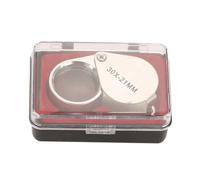 ANKROYU Loupe portative 30X 20X Loupe de Poche Pliante Loupe de Bijoux avec boîte de Rangement pour la Lecture de Timbres d'inspection de Diamant Conception en Forme de Larme durab (30 Fois)