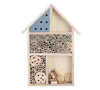 ANKROYU Maison d'abeille en Bois, Chambre Naturelle, abri d'hôtel, décoration de Jardin, nichoir pour Abeilles, Papillons et Autres pollinisateurs, Bois de Platane 35x25.5x3.6cm