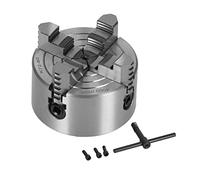 ANKROYU Mandrin de tour manuel en acier rapide à 4 mâchoires avec forte force de serrage pour tours à métaux, projets de bricolage, diamètre 80 mm, vitesse 4000 tr/min