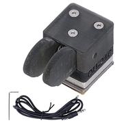 ANKROYU Manipulateur magnétique Professionnel à Double Palette CW avec Base pour Radio Ondes Courtes et radioamateur, en Plastique ABS Noir, Design Compact.