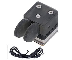 ANKROYU Manipulateur magnétique Professionnel à Double Palette CW avec Base pour Radio Ondes Courtes et radioamateur, en Plastique ABS Noir, Design Compact.