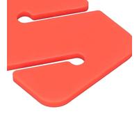 ANKROYU Marqueurs de Ligne de plongée souterraine 4 pièces Outils de Navigation sous-Marine rectangulaires en Plastique ABS Haute visibilité pour équipement de sécurité de plongée (Orange)