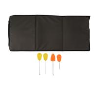 ANKROYU Mat de décrochage de pêche à Pliant, Coussin éponge à 3 Fois avec kit d'aiguilles d'appâts à 4 PCS, Conception Portable de la pêche à la Carpe, pêche à la rivière en Plein air