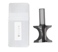 ANKROYU Mèche de routeur professionnelle à tige de 1/2 pouce en carbure de tungstène, diamètre de perle de 1 1/8 pouce, bords demi-ronds, mèche à bois pour machines CNC et routeurs