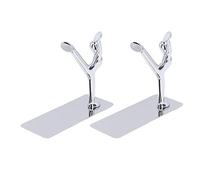 ANKROYU Metal Book Ends Men Unique Design Simple Fashionable Decorative Book Stoppers for Home Office Bar Restaurant en Acier Inoxydable 2pcs 825G